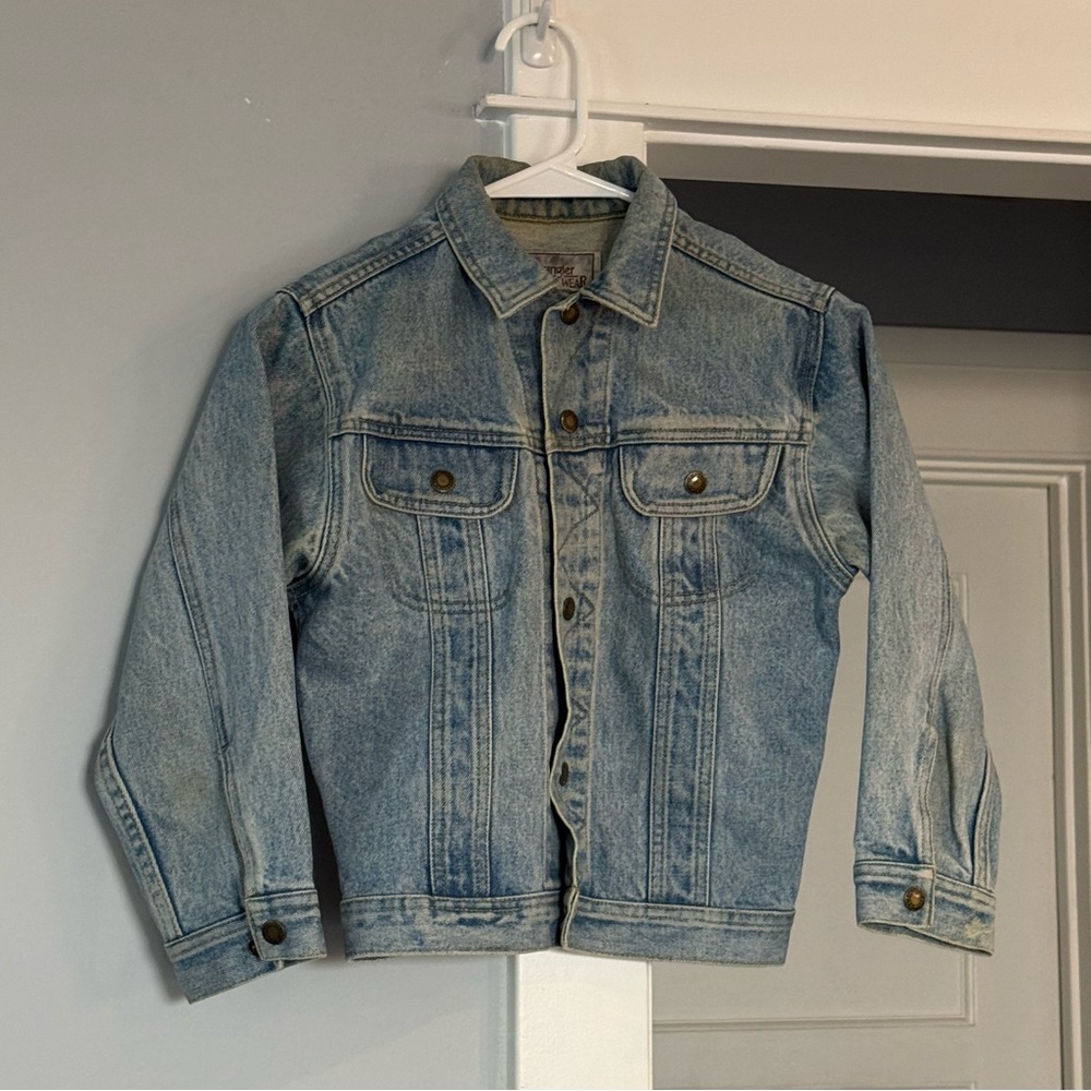 vintage kids wrangler denim jacket